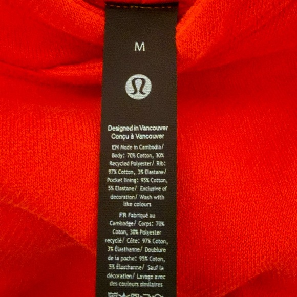 Lululemon Steady State Pullover Hoodie | Men’s | Hot Heat - Picture 7 of 7